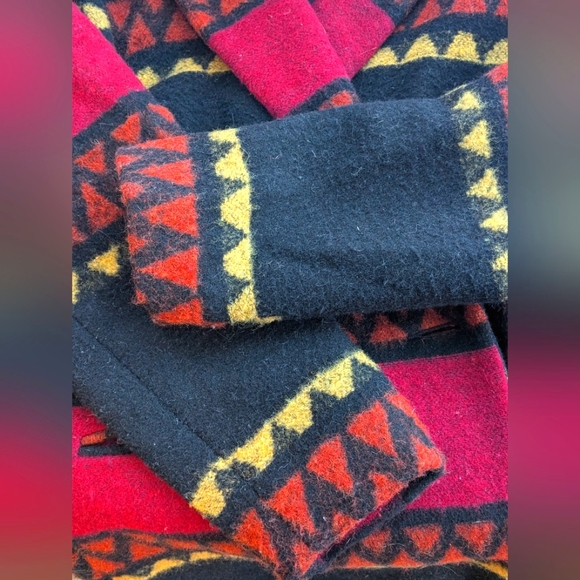 David Paul New York Oversized Women's Medium Aztec Wool Blend Blazer - Picture 7 of 7